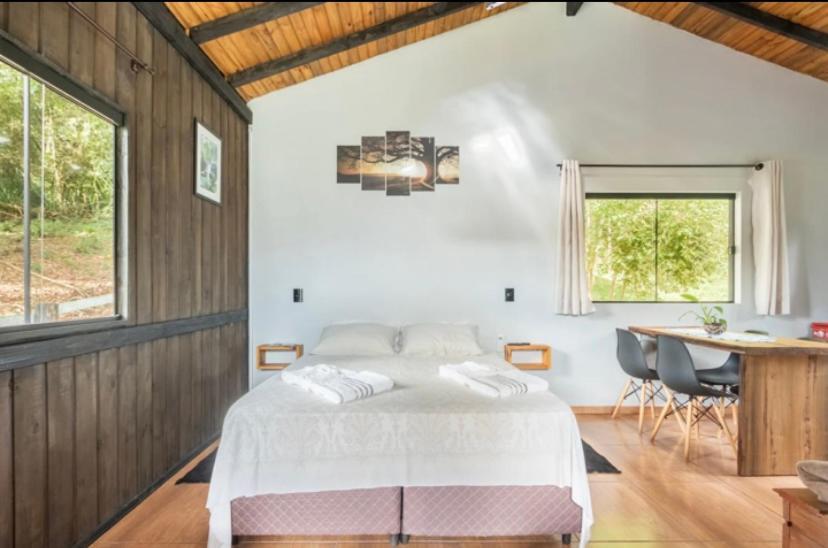 Cabana Sassafras Com Hidromassagem Alfredo Wagner Eksteriør bilde