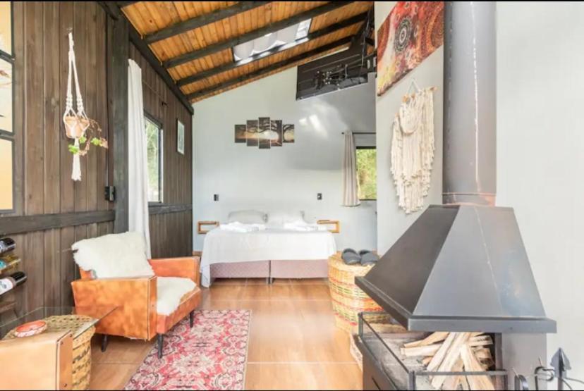 Cabana Sassafras Com Hidromassagem Alfredo Wagner Eksteriør bilde